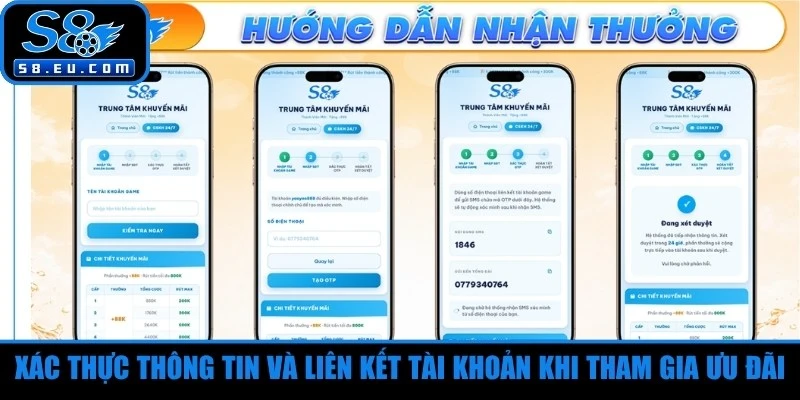 Xác thực thông tin và liên kết tài khoản khi tham gia ưu đãi